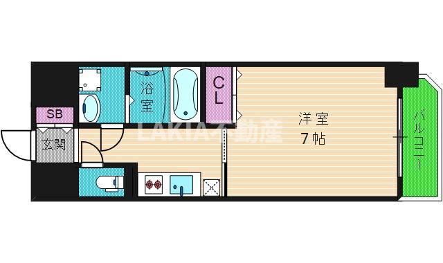 2階の間取り図