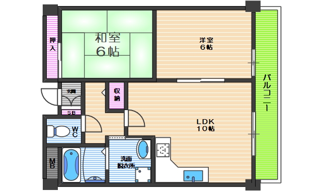 2階の間取り図