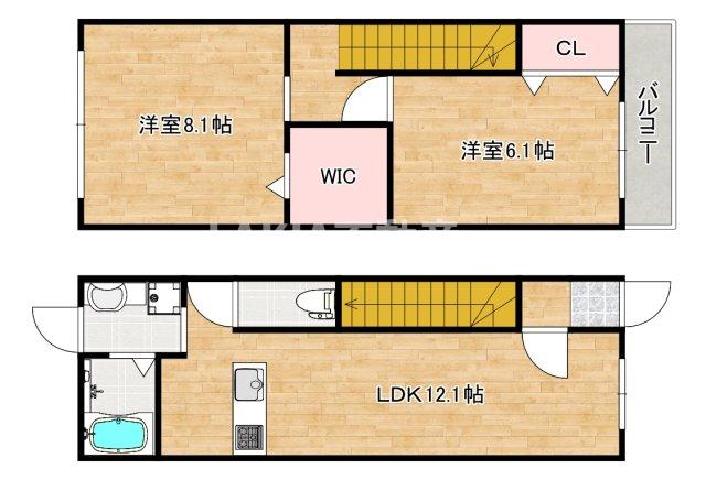 1階の間取り図
