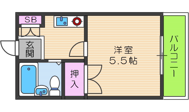 4階の間取り図