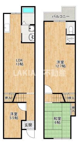 -階の間取り図