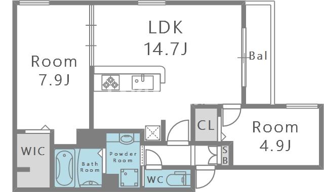 3階の間取り図
