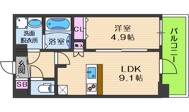 10階の間取り図