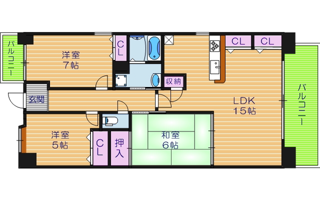 4階の間取り図