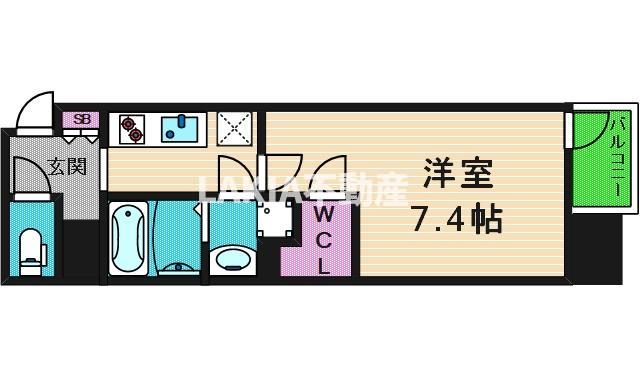 8階の間取り図