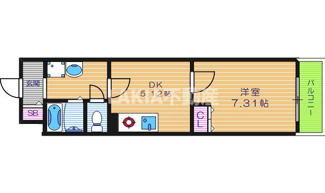 3階の間取り図