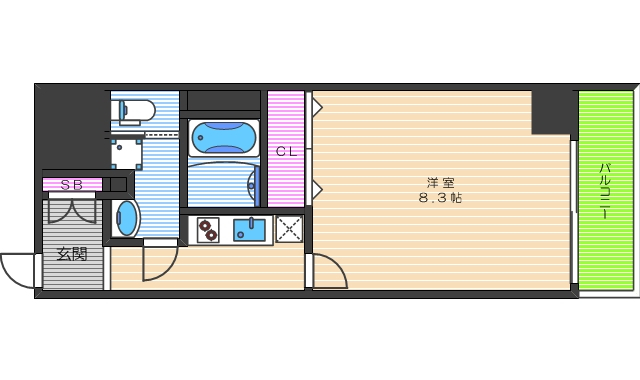 2階の間取り図