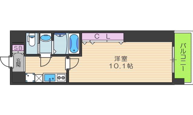 4階の間取り図