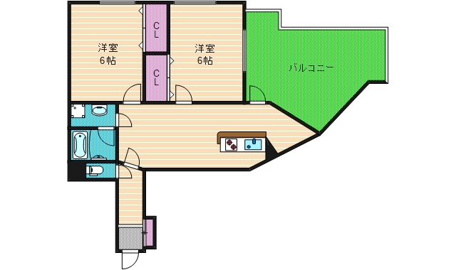 2階の間取り図