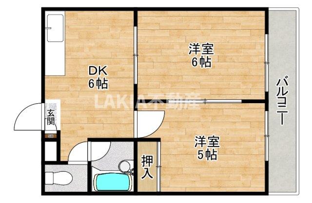 2階の間取り図