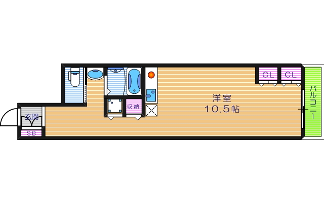 5階の間取り図