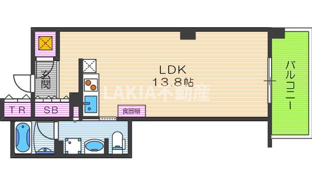 6階の間取り図