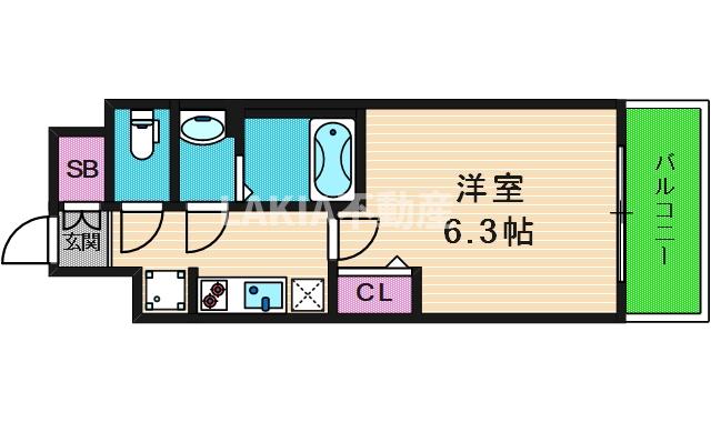 8階の間取り図