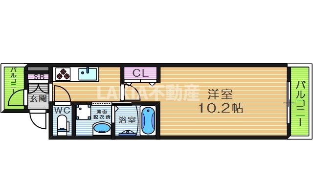 1階の間取り図