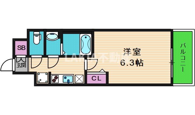 8階の間取り図
