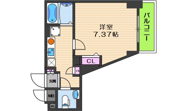 4階の間取り図