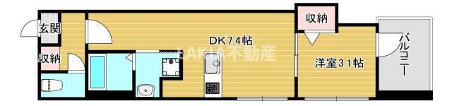 1階の間取り図