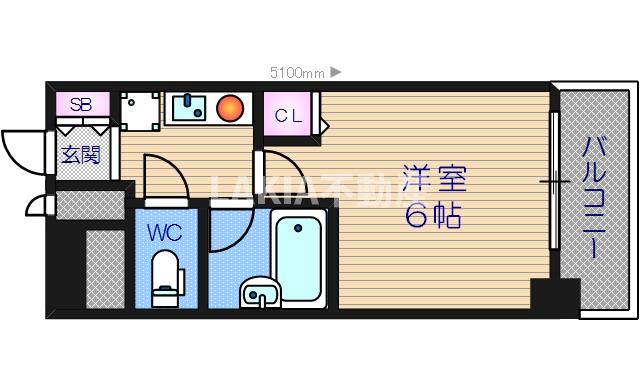 4階の間取り図