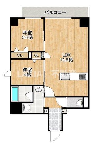 8階の間取り図
