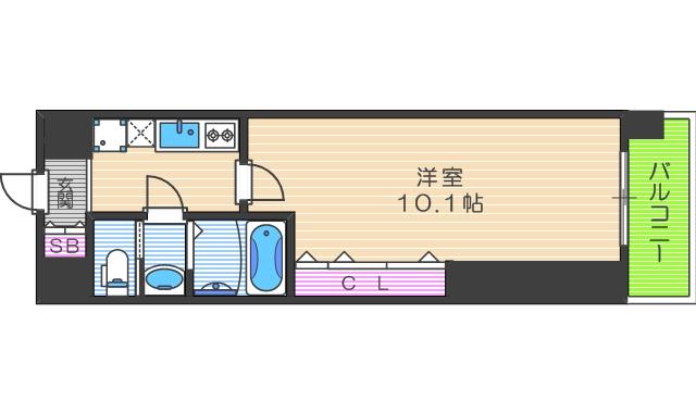 6階の間取り図