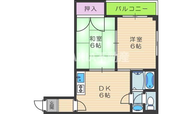 4階の間取り図