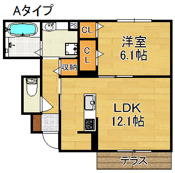 1階の間取り図