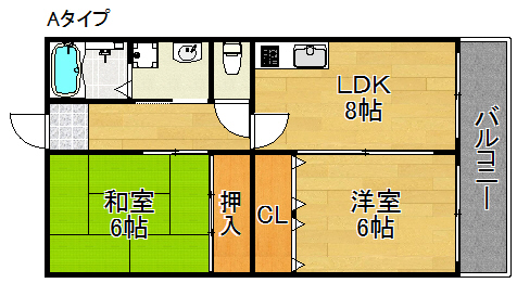 2階の間取り図