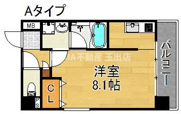 2階の間取り図