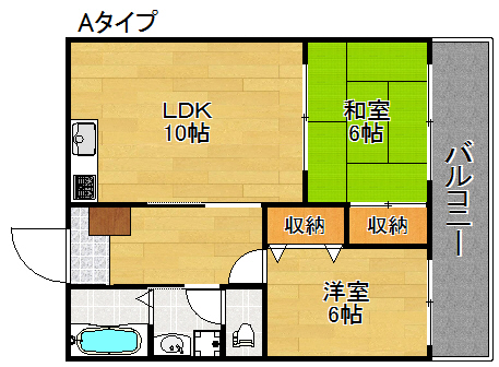 2階の間取り図