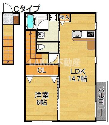 2階の間取り図