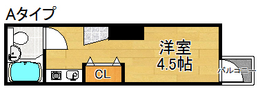 2階の間取り図