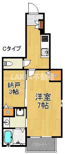 1階の間取り図