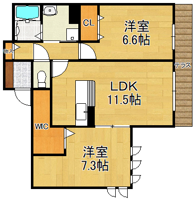 3階の間取り図