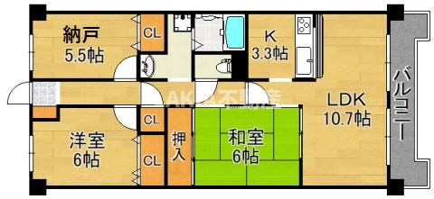 4階の間取り図