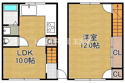 1階の間取り図
