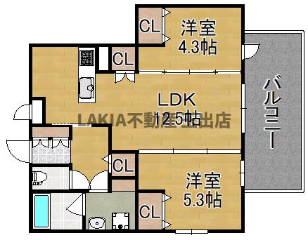 4階の間取り図