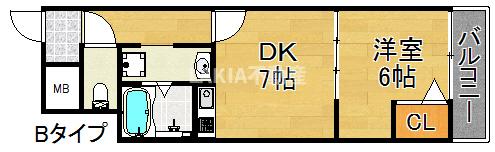 4階の間取り図