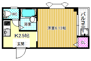 2階の間取り図