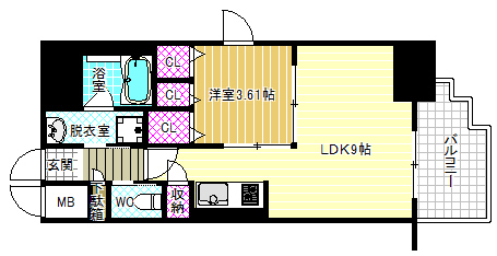 9階の間取り図