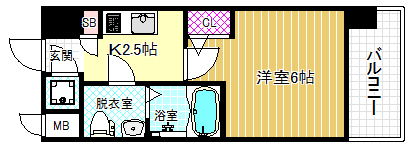 4階の間取り図