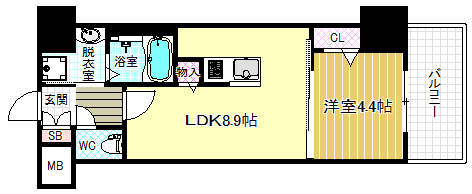 6階の間取り図