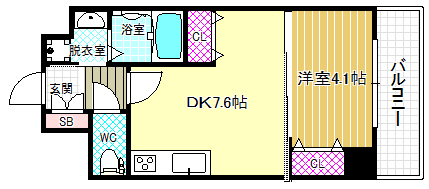 8階の間取り図