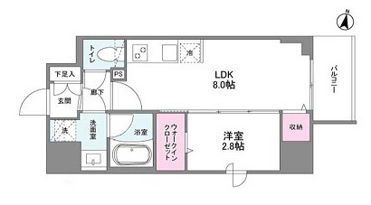 6階の間取り図