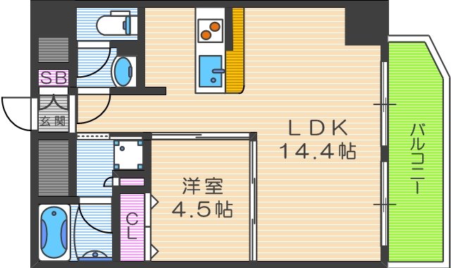 4階の間取り図
