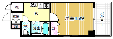 4階の間取り図
