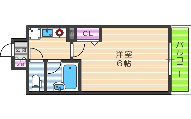 2階の間取り図