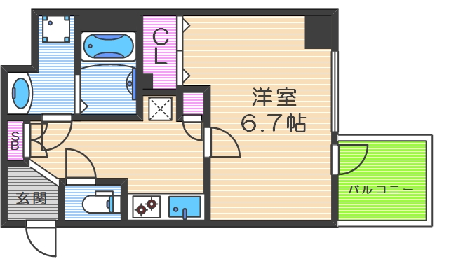 7階の間取り図