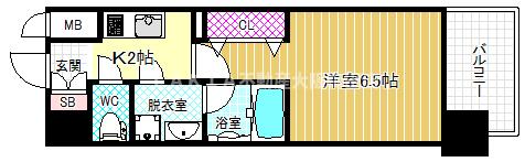 8階の間取り図