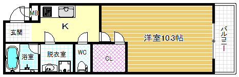 3階の間取り図