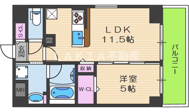 6階の間取り図